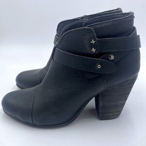 Rag & Bone leather booties leather strap woman’s 9
